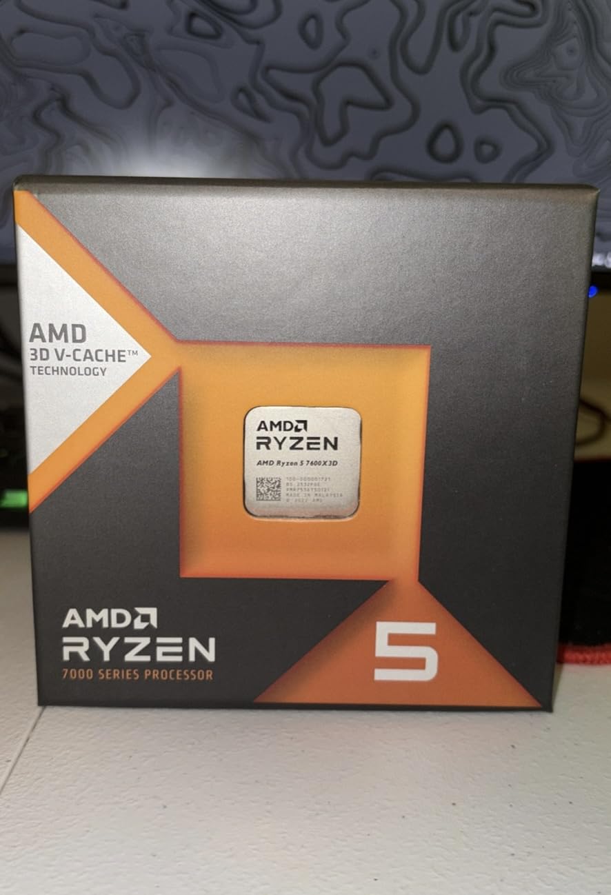 AMD Ryzen 5 7600X3D Raphael AM5 4.1GHZ 6-CORE Boxed Processor customer photo 1