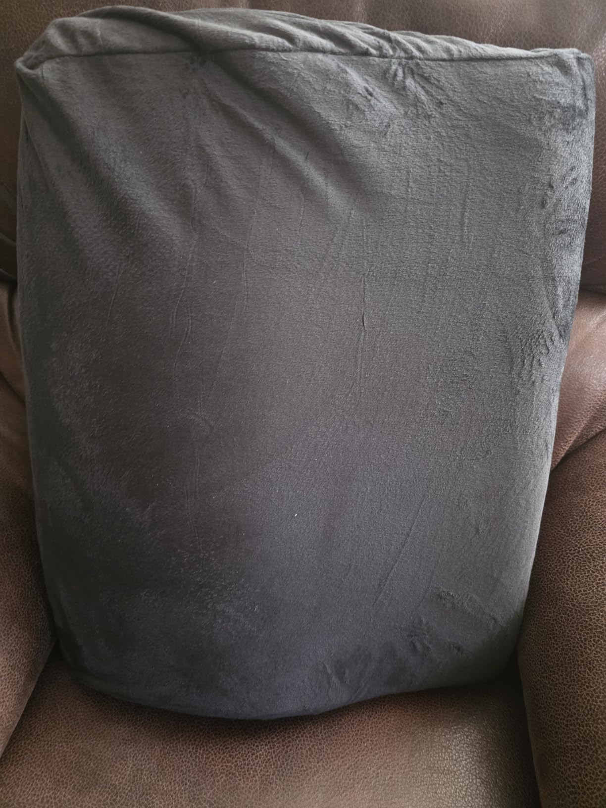Lumbar Support Pillow for Recliner and Couch, Ergonomic Back Support Pillow | Dual-Layer Memory Foam, Soft Velvet Cover, Lower Back Pain Relief, Back Cushions for Recliner, Sofa & Gaming Chair customer photo 2