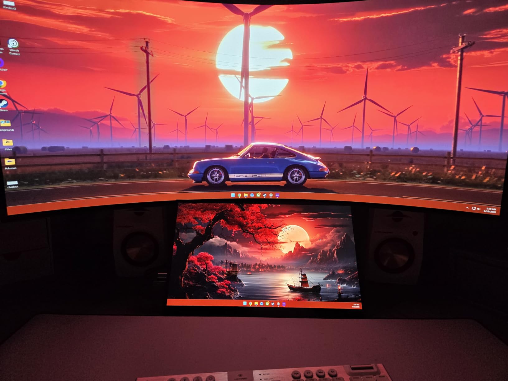 kksmart Portable Monitor for Laptop MacBook Surface PC Xbox PS5, Travel Monitor Second Screen for Laptop, HDMI USB-C VESA Compatible Built-in Speaker, 15.6inch customer photo 2