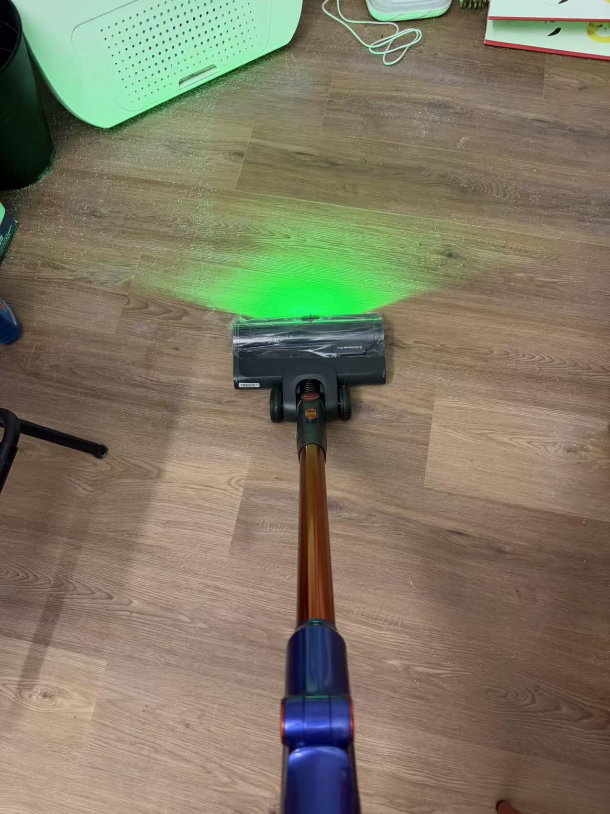 Tineco Pure ONE S70 Cordless Vacuum Cleaner, 200AW Powerful Suction, 3D Sense Pro Cleaning System, 6-Stage Filtration with 95min Runtime, Zero Tangle Brush with 180° Foldable Tube (Blue&Orange) customer photo 1