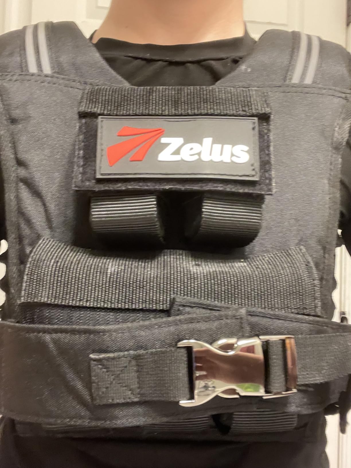 ZELUS Weighted Vest Men, 23lbs/36lbs/45lbs Adjustable Weight Vest | Removable Iron Weights, Reflective Stripe, No-Bounce Design, Hand Washable, Strength Training, Running, HIIT & Calisthenics customer photo 2