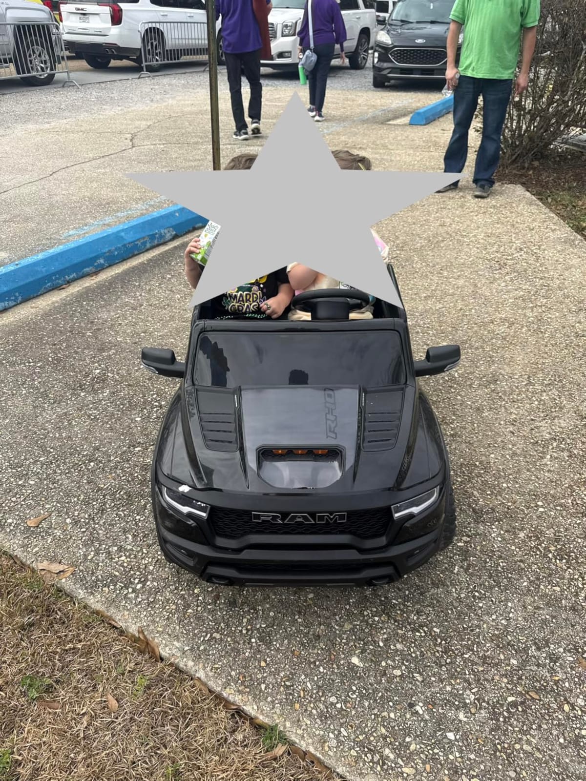 First Ride On 2 Seater Electric Car for Kids, Licensed RAM 1500 RHO 24V Ride on Truck w/Remote Control, Toddler Ride on Toys w/Bluetooth, LED Lights, Spacious Truck Bed, Gear Shifter customer photo 1