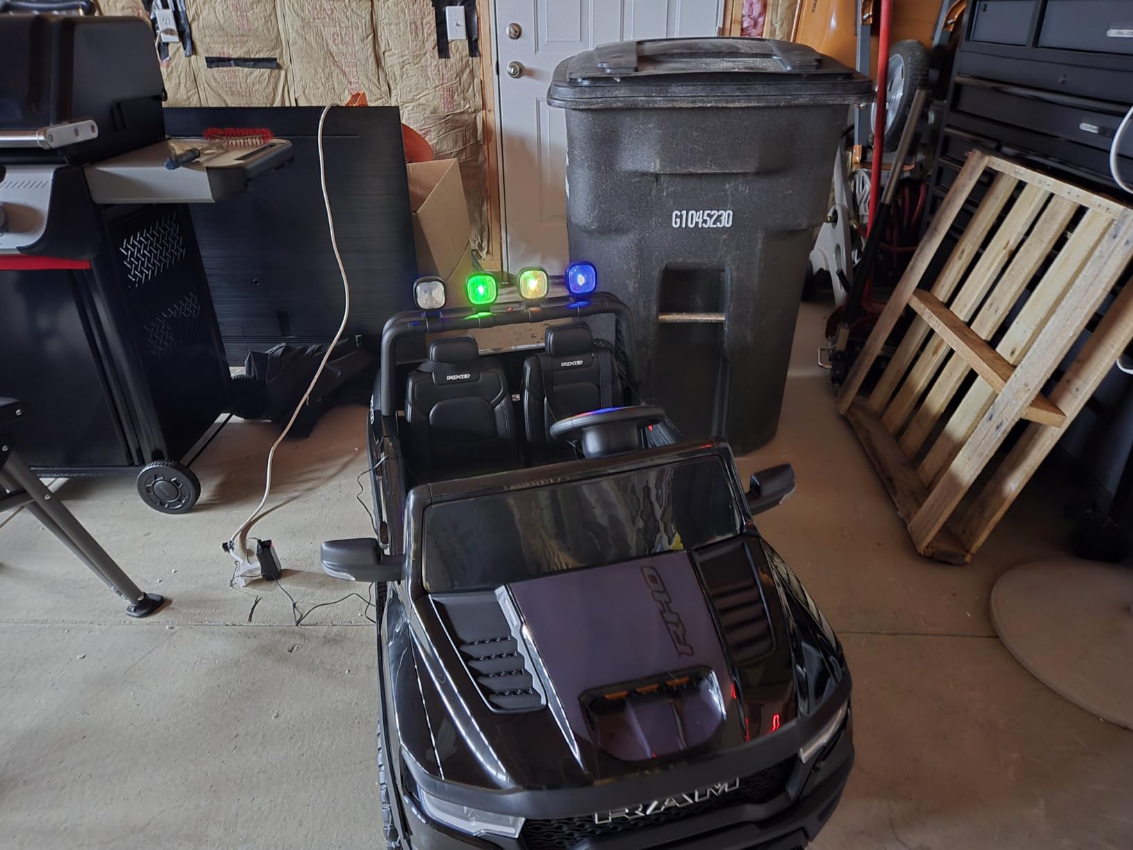 First Ride On 24V Ride on Toys for Big Kids, Licensed RAM 1500 RHO Electric Car for Kids w/Remote Control, Ride on Truck w/Bluetooth, LED Lights, Truck Bed Storage, Gear Shifter & Soft Start customer photo 2