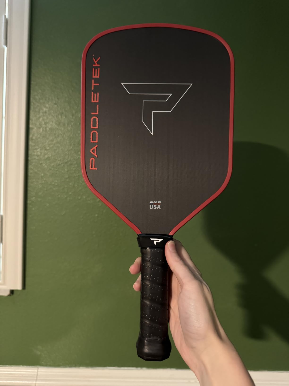 Paddletek Bantam GTO-C 14.3mm Hybrid Pickleball Paddle - Raw Carbon Fiber Face - Aerodynamic Tapered Shape - Polymer Core - 5.5