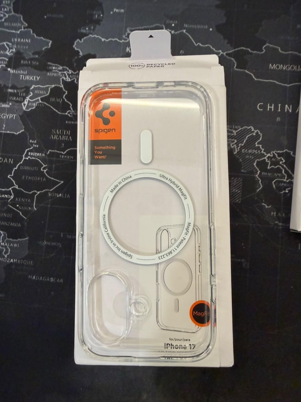 Spigen for iPhone 17 Case, Ultra Hybrid MagFit [TPU Covered Camera Control] [Anti-Yellowing] [Compatible with Magsafe] - Clear customer photo 1