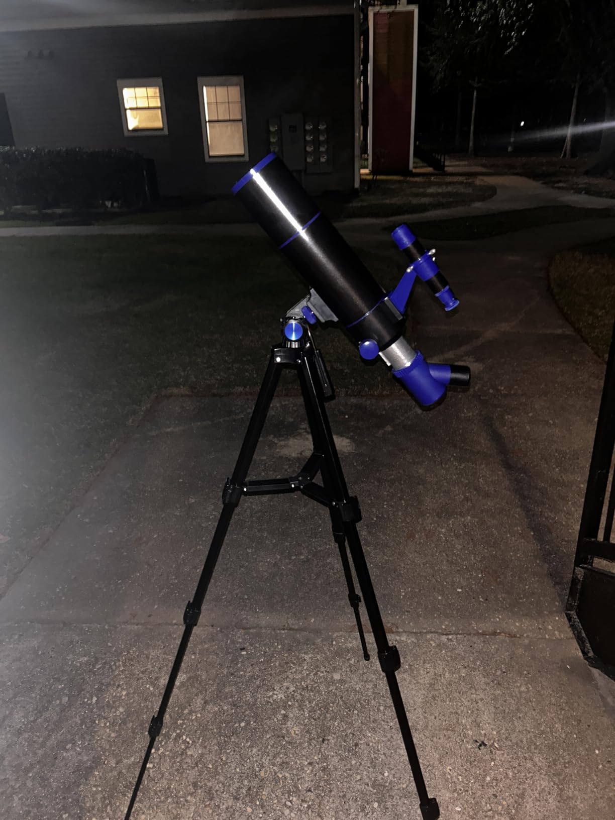 Hawkko 80mm Aperture 500mm Telescope for Kids 8-12 & Adults Beginners | Astronomical Refractor Telescope Kit for Beginners with Decorate Stickers, AZ Tripod, Phone Adapter customer photo 2