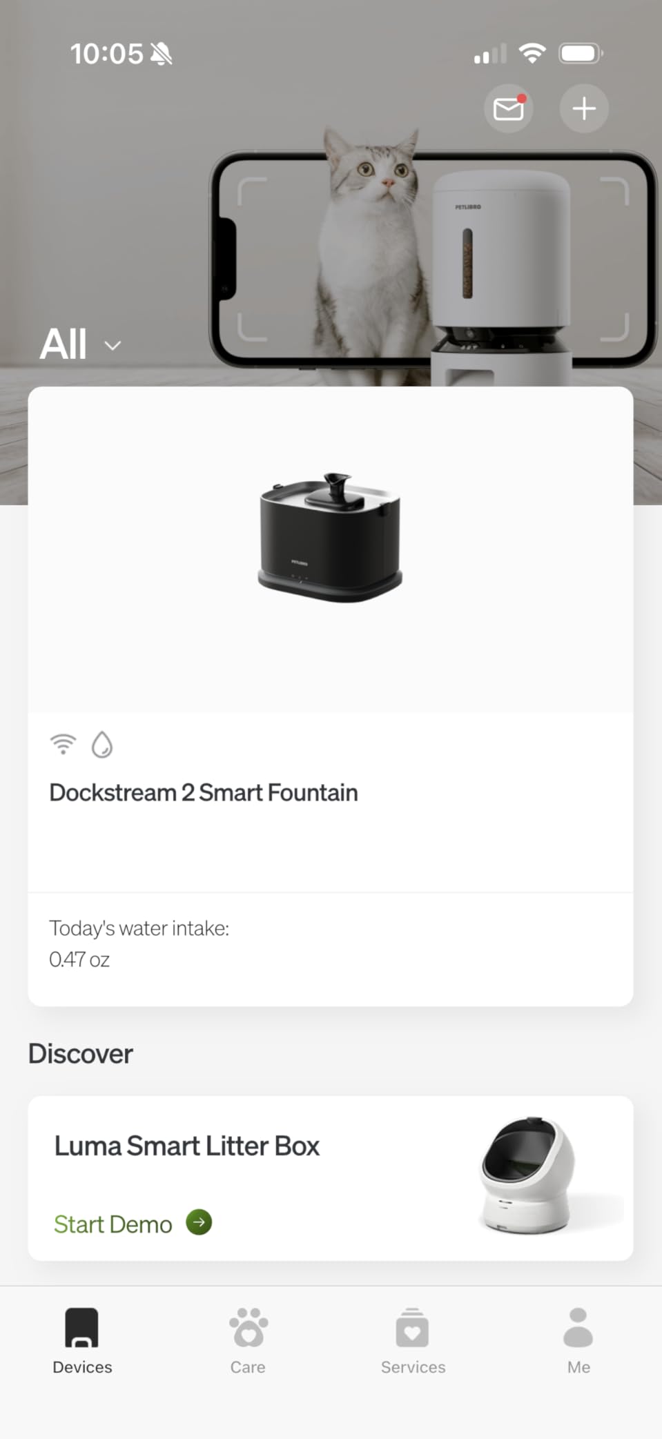 PETLIBRO Upgrade Cat Water Fountain Stainless Steel Tray, Dockstream 2 customer photo 2