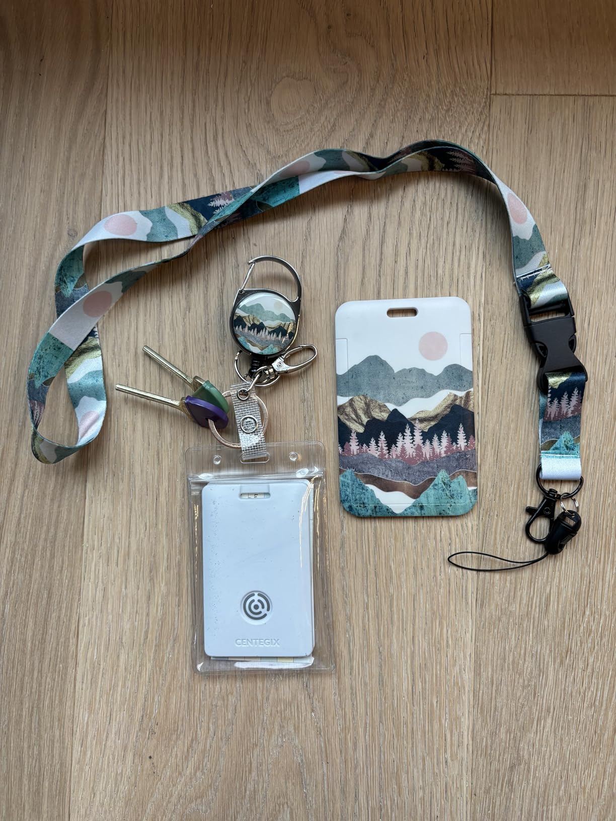Basketball ID Badge Holder with Lanyards Detachable Lanyards for ID Badges, Retractable Badge Reel with Heavy Duty Clip for Nurse Teacher Office Staff Student customer photo 2
