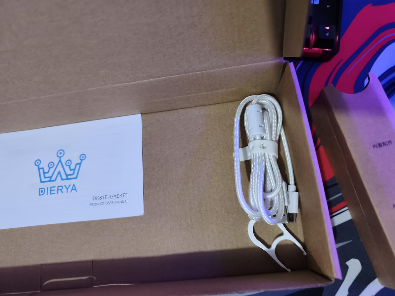 DIERYA DK68E 60% Mechanical Gaming Keyboard, Hot-Swappable, Wired, Black | Gasket Mount, Pre-Lubed Linear Switches, 5-Layer Foam, Programmable, Volume Knob, RGB Backlight, Double-Shot Keycaps customer photo 1