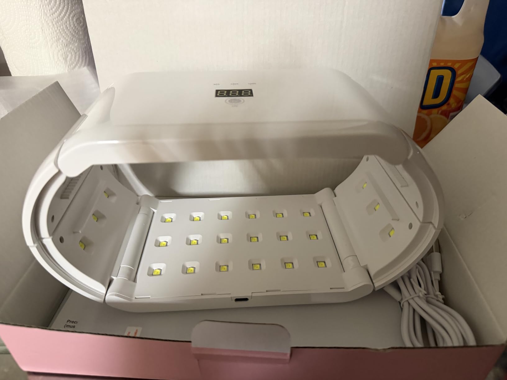 UV Light for Resin,48W 48 LEDs,Double-Sided,360°Surround,Dual 365-405nm, Open Lamps customer photo 1