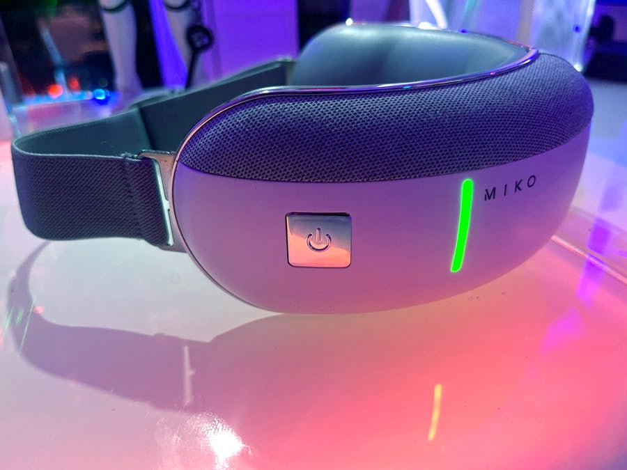 MIKO Gaze Eye Massager with Heat and Air Compression | 4 massage modes, Bluetooth music & up to 120-minute cordless use; helps relieve eye strain, headaches and tension customer photo 1