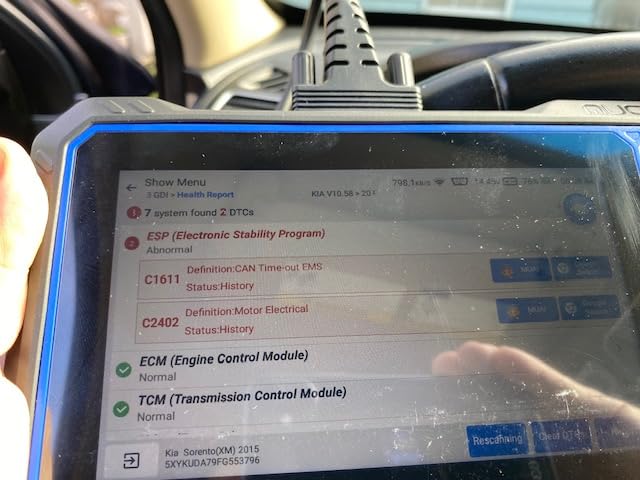 OBD2 Scanner, MUCAR 632 Elite AI-Assisted Bidirectional Scan Tool, 15 Reset Services Oil/TPMS/EPB/BMS/SAS/Brake/Throttle Car Scanner Diagnostic Tool, AutoAuth FCA, CANFD, AutoVIN, Lifetime Free Update customer photo 1