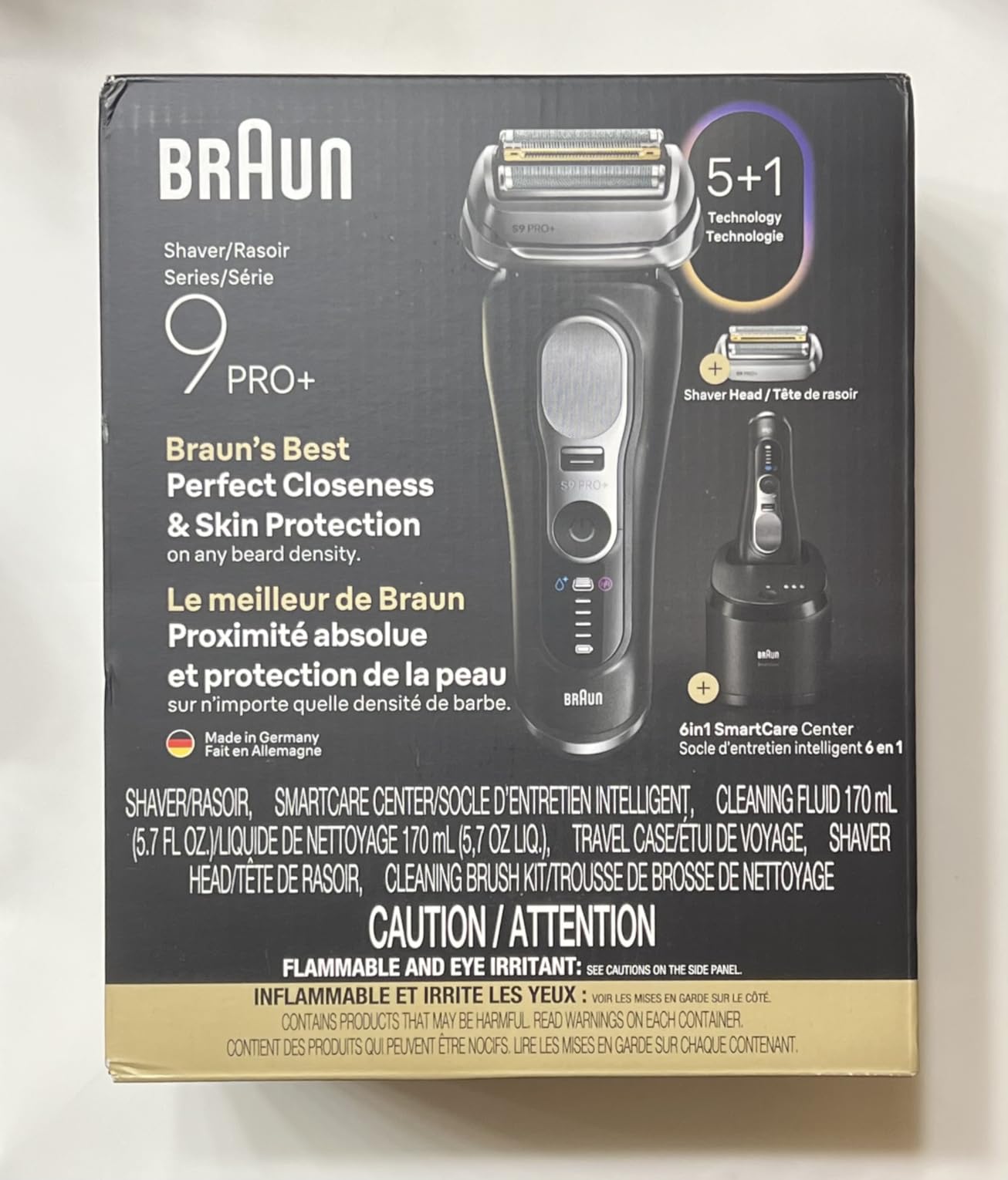 Braun Series 9 PRO+ Electric Shaver for Men, Wet & Dry Foil Razor, 6-in-1 SmartCare Center, Built-in Precision ProTrimmer, Replacement Head, Travel Case, Black 9660CCPS customer photo 1
