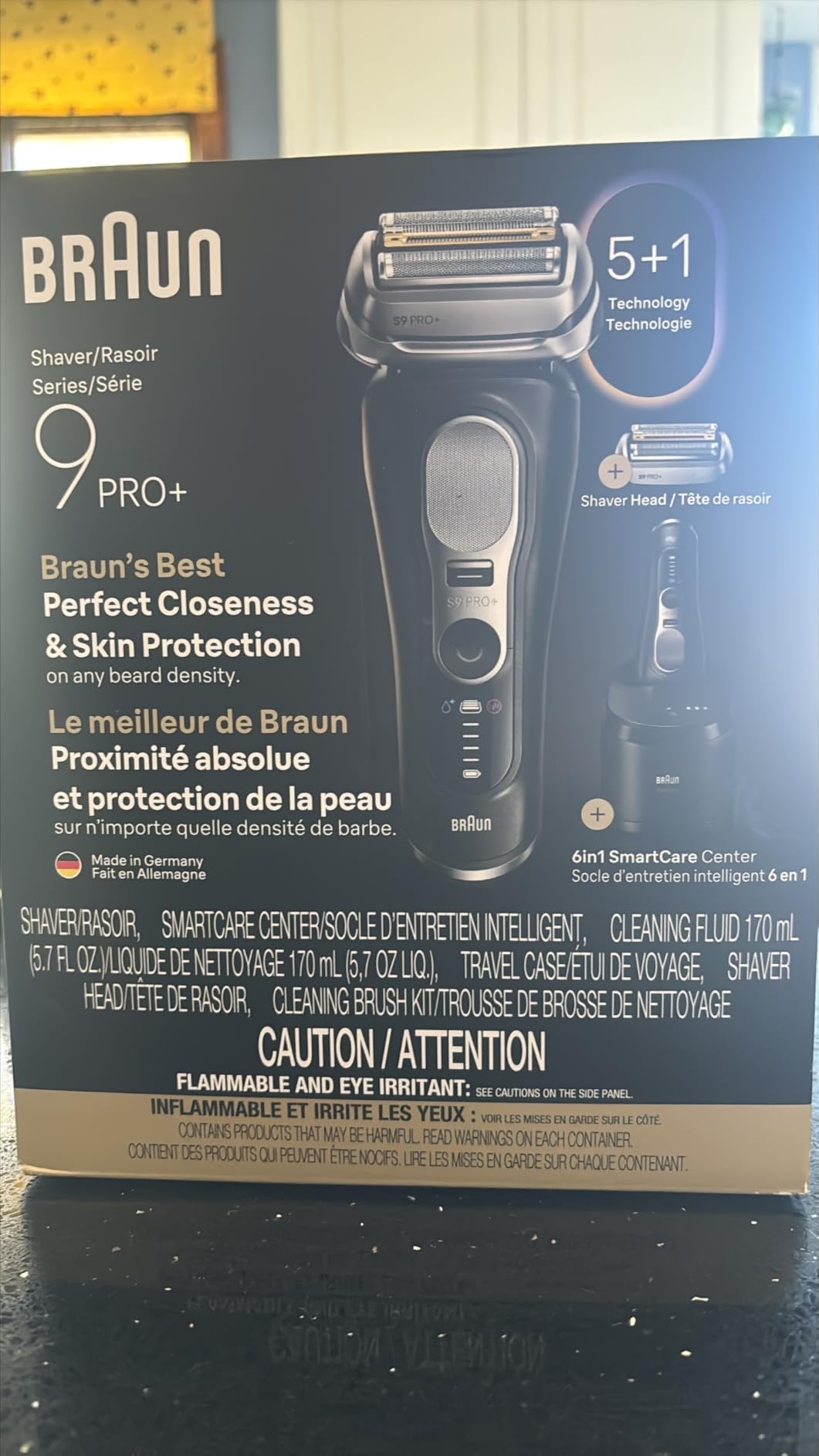 Braun Series 9 PRO+ Electric Shaver for Men, Wet & Dry Foil Razor, 6-in-1 SmartCare Center, Built-in Precision ProTrimmer, Replacement Head, Travel Case, Black 9660CCPS customer photo 2