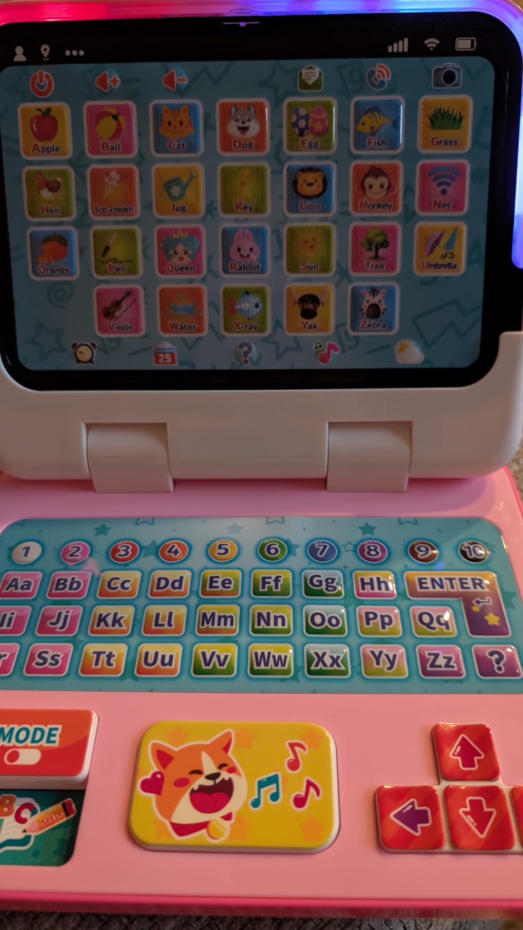 Kids Laptop Tablet for Toddler 1-3, 2-in-1 Toy Computer Learning Toys | Educational Toys with Lights Sounds for Baby 12-18 Months, 1st Christmas Birthday Travel Gifts for Boys Girls 1 2 3 Year Old customer photo 1