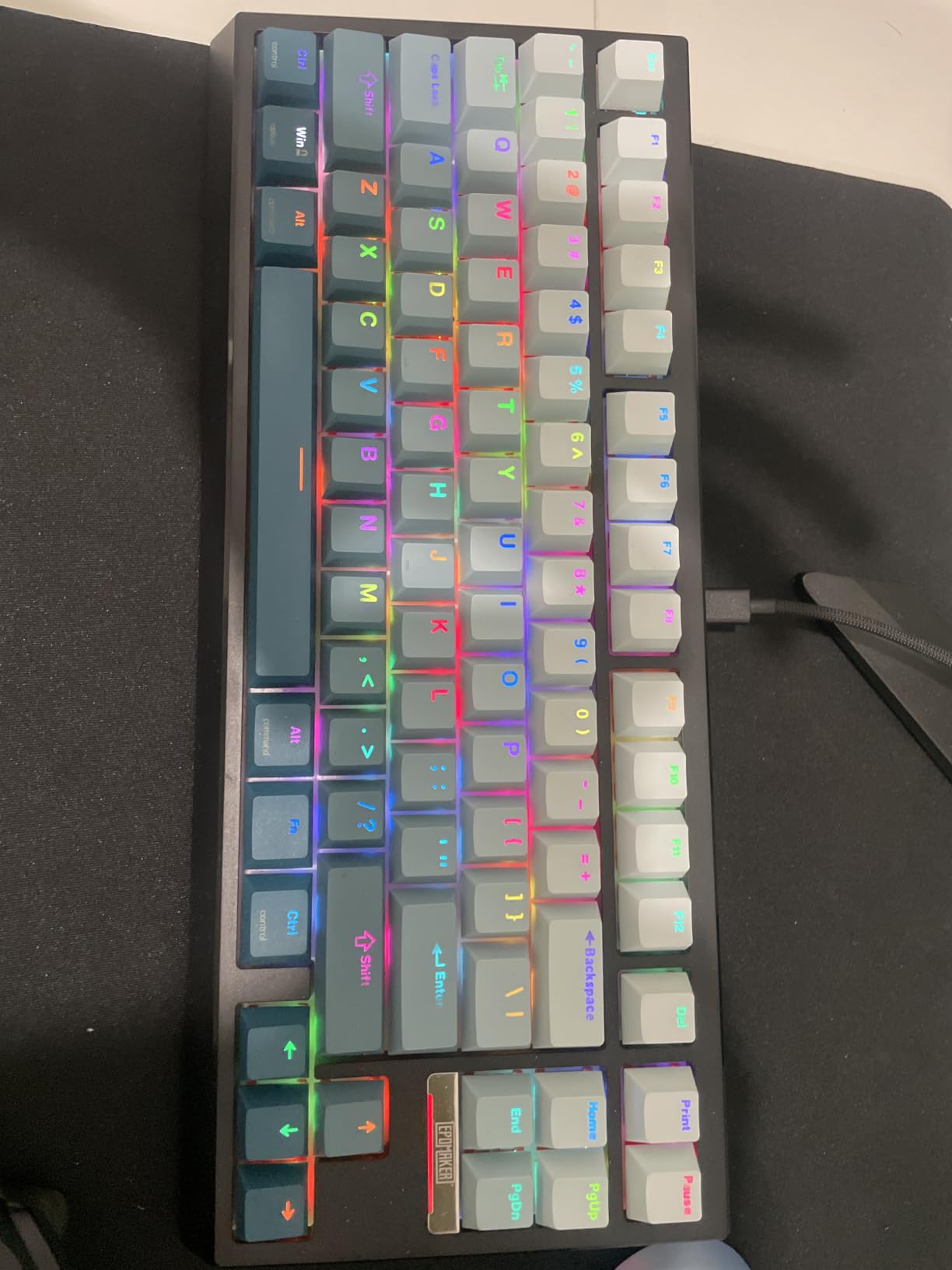 EPOMAKER G84 HE Wireless Hall Effect Keyboard, 8K Polling & 8000mAh | SOCD & DKS, Gaming Keyboard with Fast Trigger & Adjustable Actuation, RGB Backlit, PBT Keycap, Hot-Swap, for Win/Mac (Black) customer photo 1