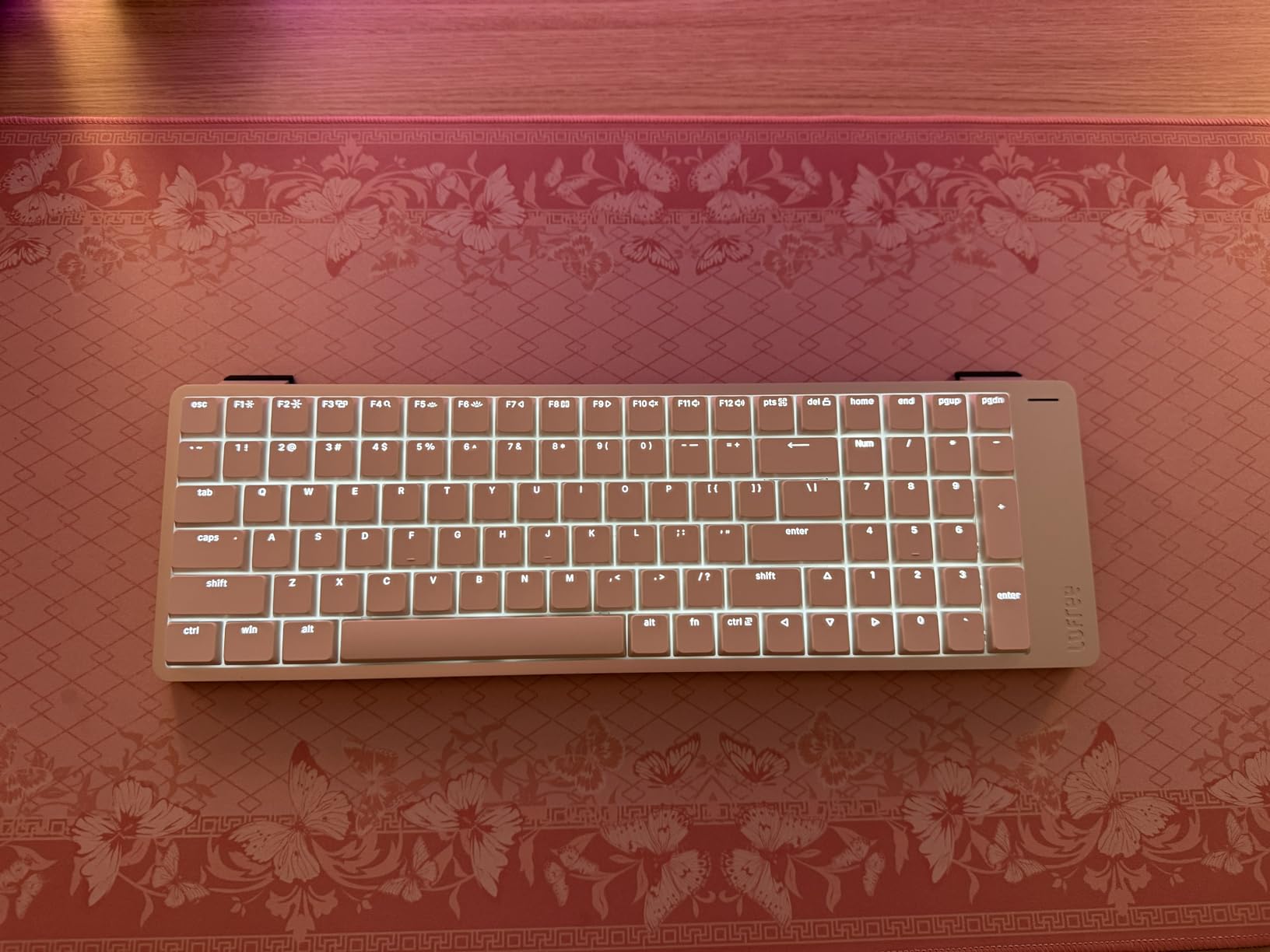LOFREE Flow2 Low-Profile Mechanical Keyboard, Aluminum Alloy with Surfer Linear Switches, Rechargeable Wireless Keyboards with 3 Mode Connections for Windows, macOS (Silver, 68 Keys) customer photo 1