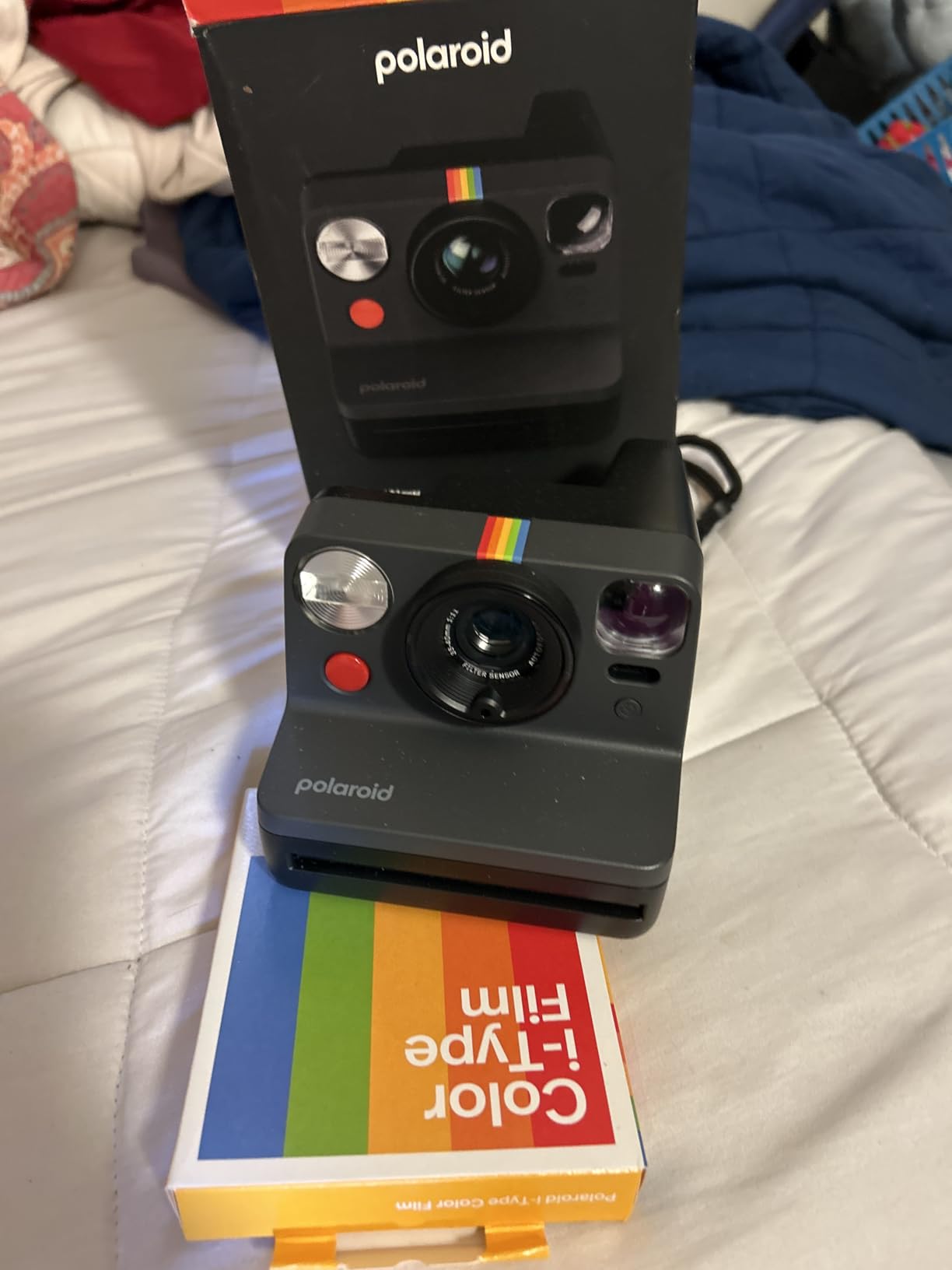 Polaroid Now 3rd Generation I-Type Instant Camera + Film Bundle - Now Arctic Blue Camera + 16 Color Photos (6644) customer photo 2