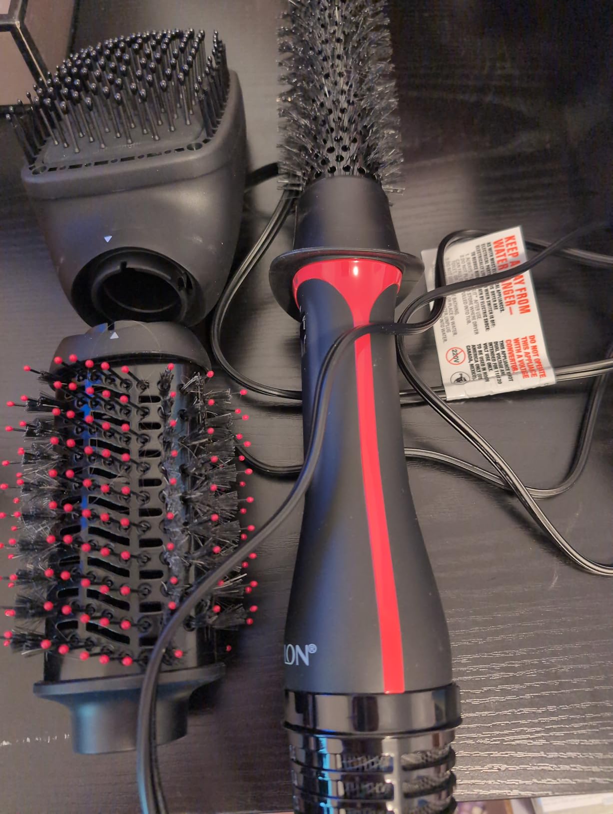 Drybar 3-in-1 Multi-Styler Blow Dryer Brush with 3 Attachments | Volumize, boost roots, or smooth hair, interchangeable brush heads, 4 heat settings, For all hair lengths customer photo 2