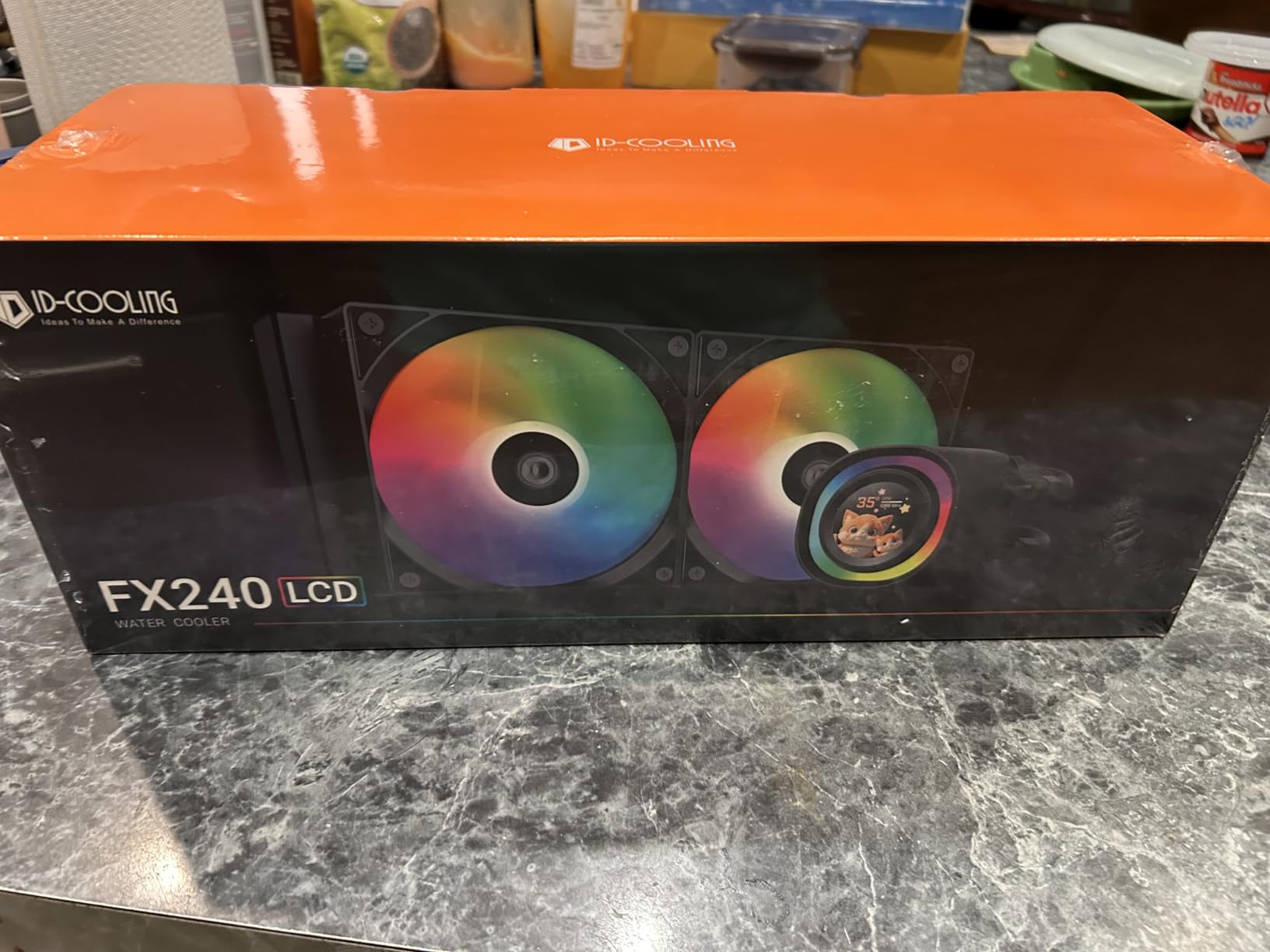 ID-COOLING FX240 LCD 240mm AIO CPU Cooler, 1.48 inch Customizable LCD Display, 300W TDP, Dual Low Noise ARGB Fans 27.2dB(A) Max., supports Intel LGA1851/1700/1200/115X and AMD AM5/AM4 customer photo 1