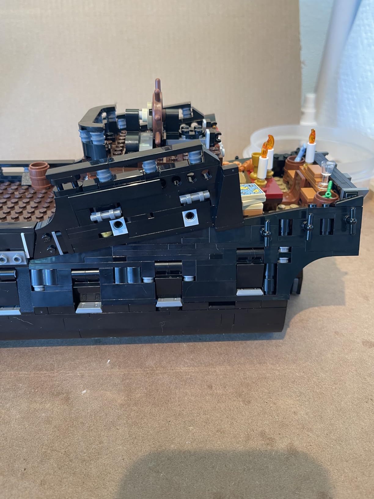 LEGO Icons Captain Jack Sparrow's Pirate Ship Building Set for Adults, Ages 18+ - Room Decor for Office, Bedroom or Shelf - Collectible Black Pearl Ship for Pirates of The Caribbean Fans - 10365 customer photo 1