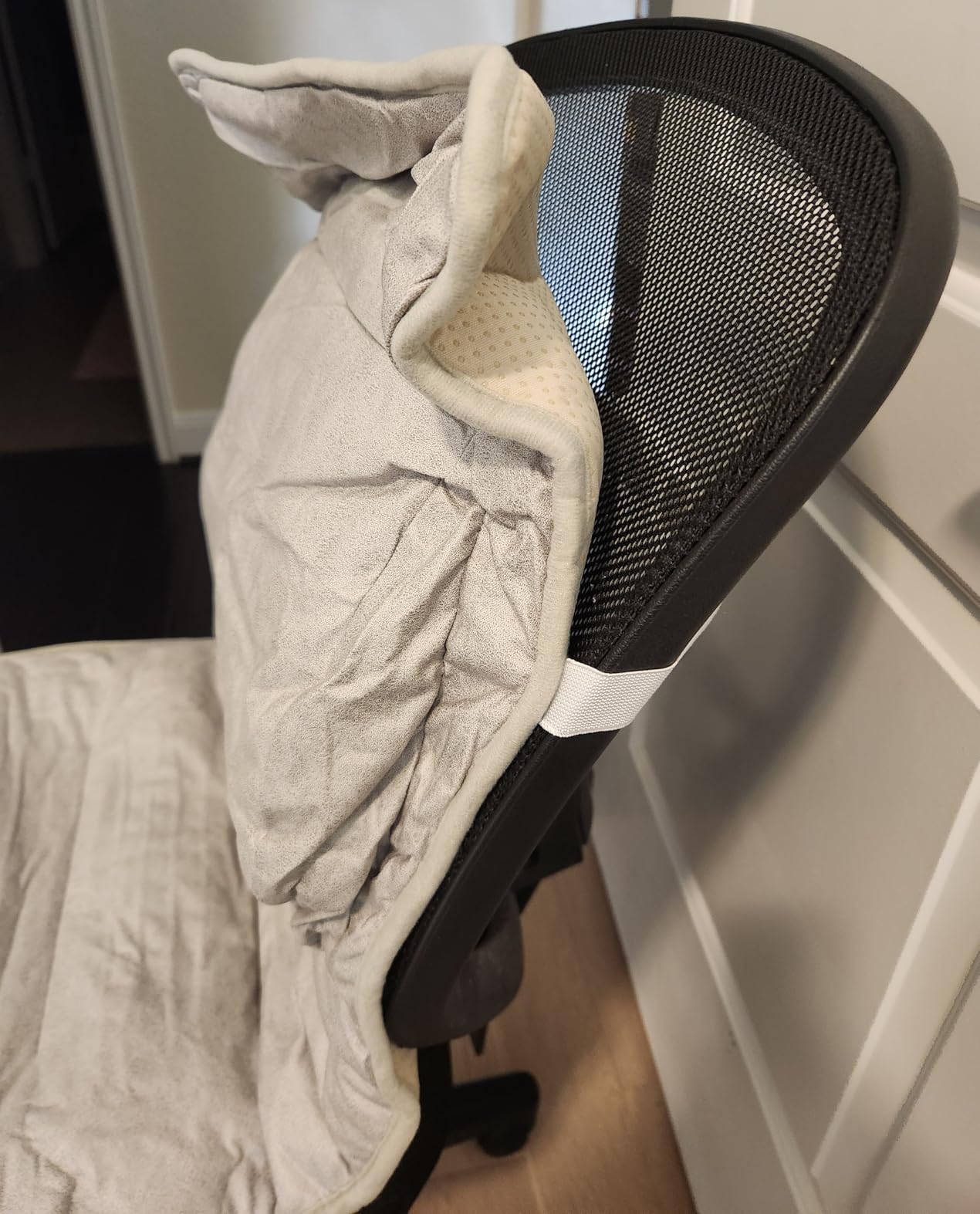 Heated Seat Cushion for Office Chair with Lumbar Support, Extra Large Heated Chair Pad for Pain Relief, Auto Shut Off, 3 Heating Levels, Chair Warmer for Full Back, Waist, Hip, Thigh, Home Use, Grey customer photo 1