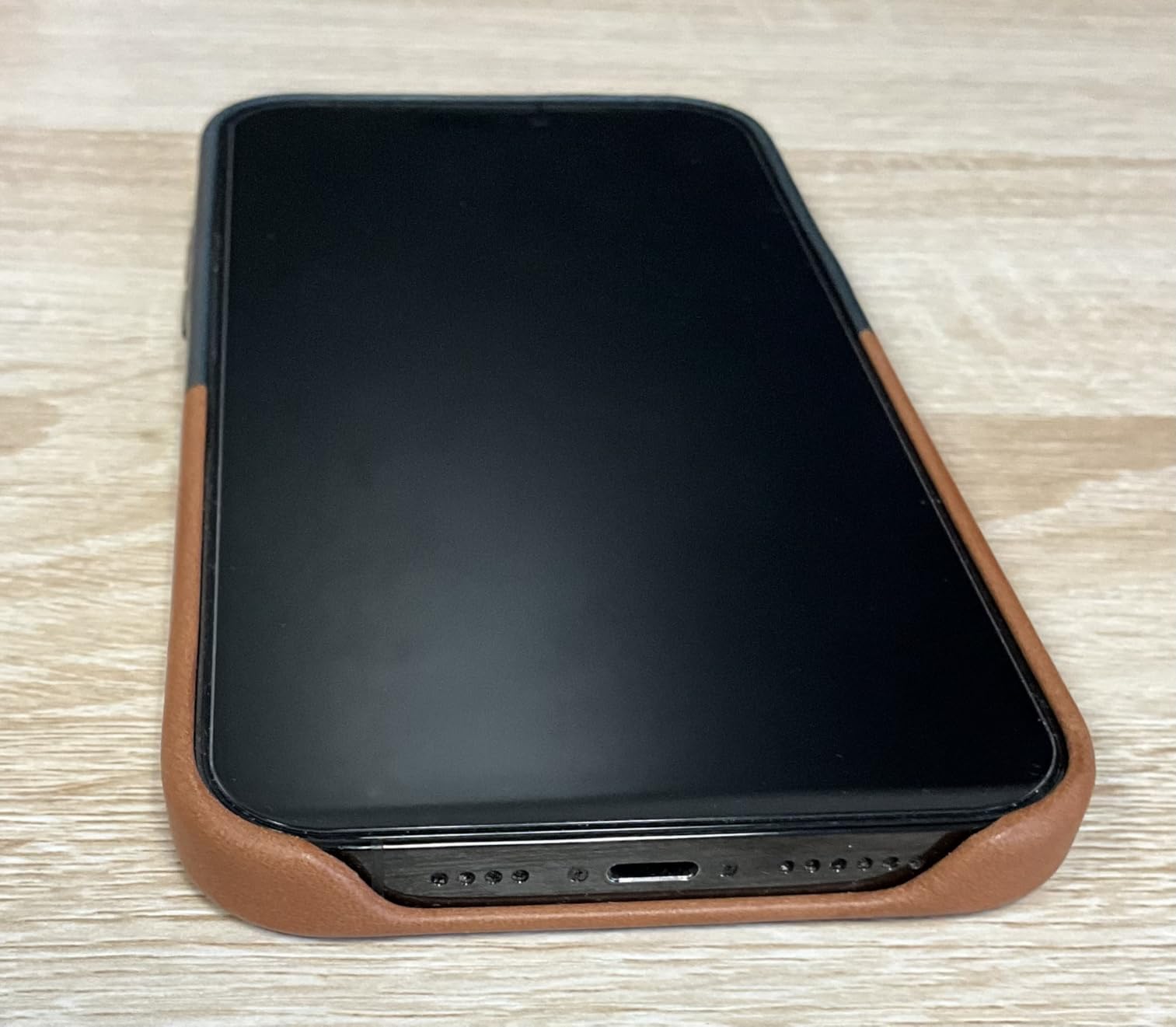 Wilken Leather Slim Phone Case Compatible with iPhone 17 | Compatible with MagSafe & Wireless Charging | Premium Top-Grain Leather Cover with Metal Buttons (17, Brown) customer photo 1