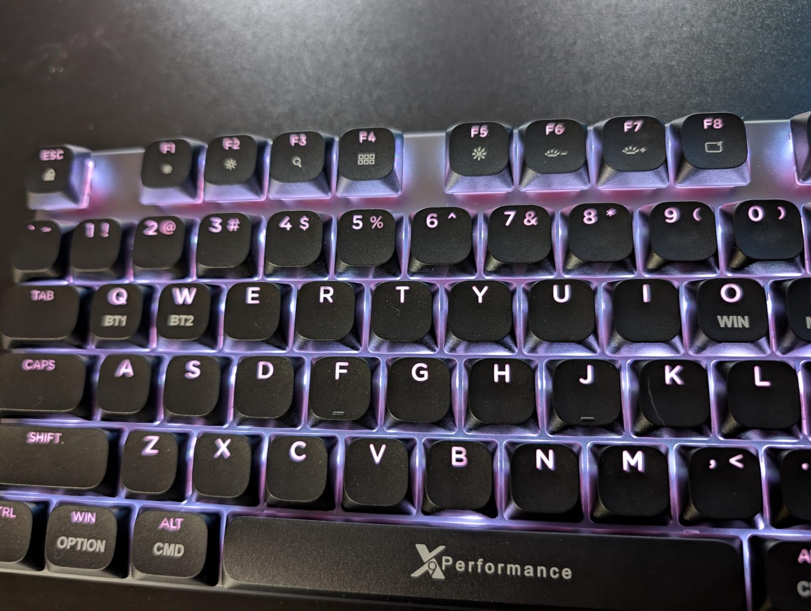 X9 Slim Mechanical Keyboard Wireless - Low Profile Red Switches, Triple Mode (Bluetooth + 2.4GHz + USB), Full Size 107-Key with Number Pad, Backlit, Rechargeable - Quiet Typing for Mac and PC customer photo 1