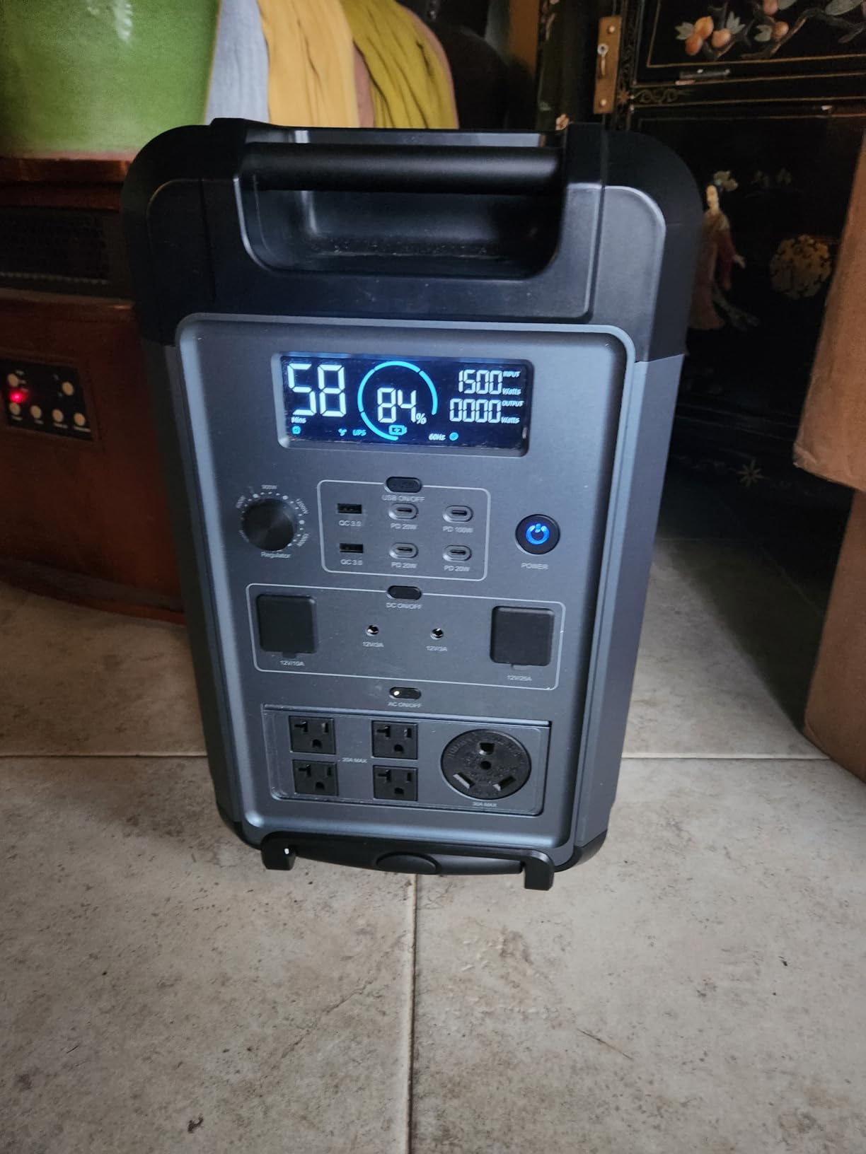 ABOK Ark3600 Portable Power Station with 400W Solar Panel, 2000W Solar Input, 3840Wh LiFePO4 Battery, Expandable to 11520Wh, 15 Outlets, 3600W Solar Generator for Home Backup, Hurricane, Camping, RV customer photo 2