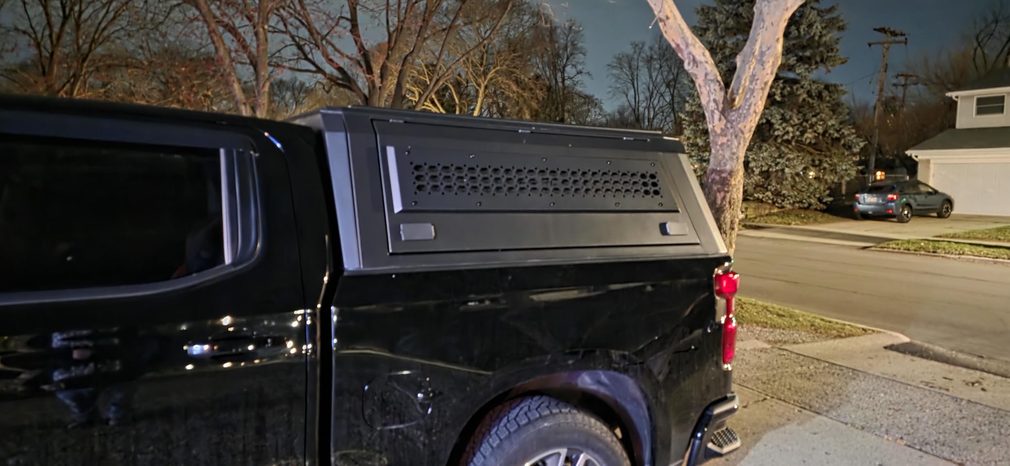 Rough Country Truck Bed Cap Topper for Chevy Silverado & GMC Sierra 1500 (2019-2026) 5'10 Bed - Black 6-Piece Modular Design, Lockable Access Doors, Molle Panels, LED Lighting customer photo 1