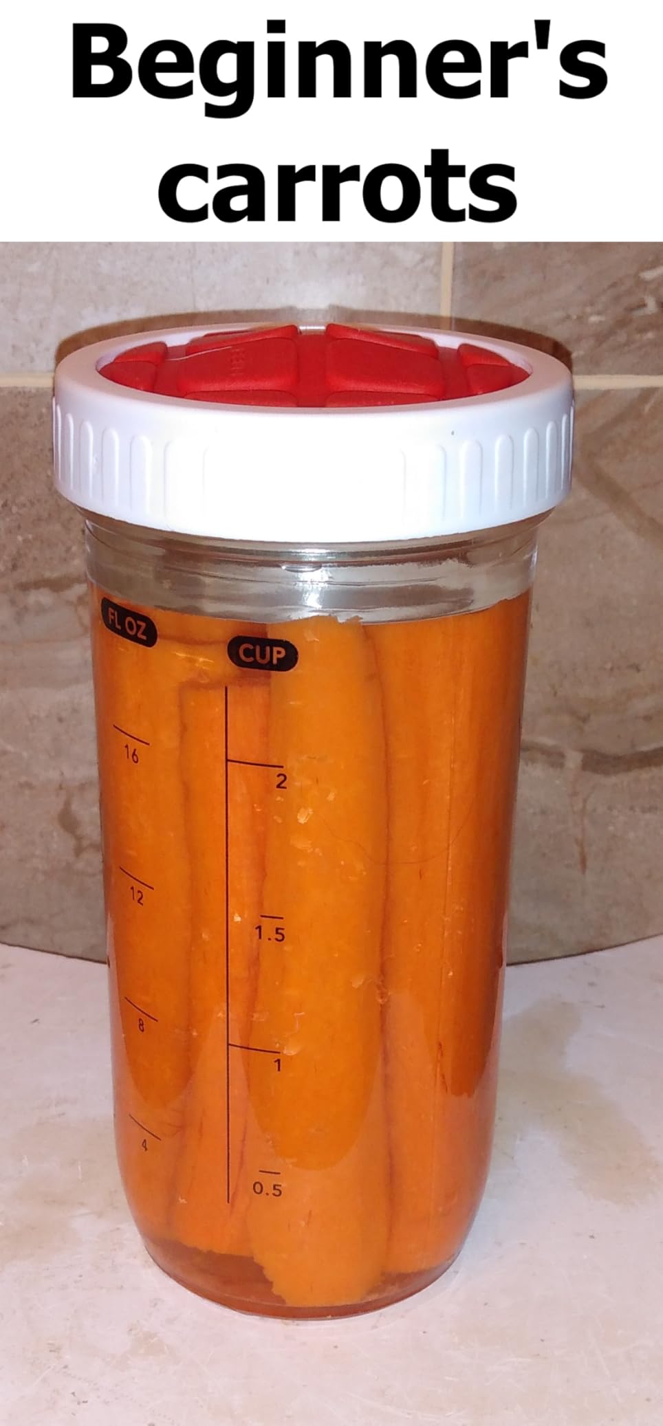 Fermentation Kit with Mason Jar - Fermenting Lids & Glass Weight Set | Easy vegetable fermenting starter set with burping lids for pickles, sauerkraut & probiotics; great starter set. customer photo 2