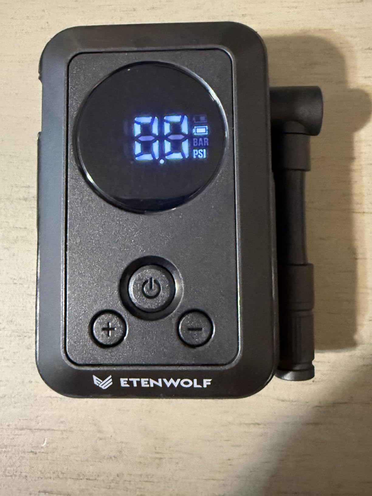 ETENWOLF S0 Mini Bike Pump, 20s Fast Inflate Bicycle Pump with Gauge | 150PSI Portable Electric Bike Air Pump with Presta and Schrader Valve for Mountain Bike, Road Bike, Motorcycle, Sport Balls customer photo 2