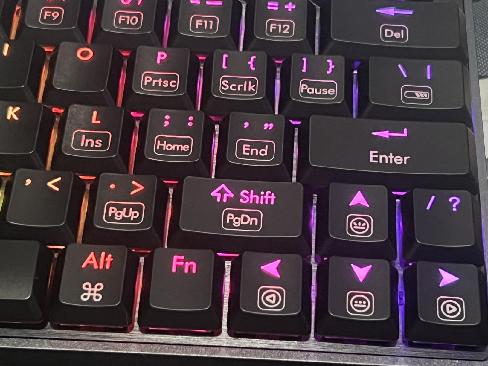 Hexgears A1 Low Profile Wireless Mechanical Keyboard - Linear | Bluetooth 5.0/2.4GHz/USB C, Hot Swappable, RGB Backlit, 60% Compact TKL, Aluminum, Portable for PC/MAC customer photo 2