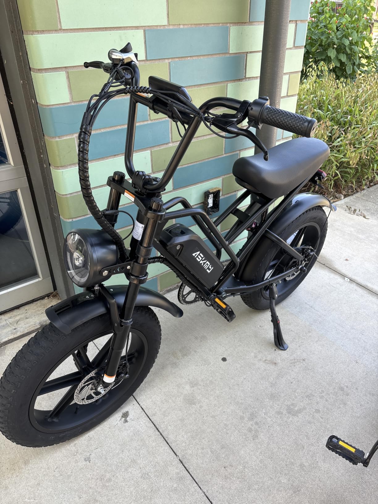 Electric Mountain Bike for Adults, 20 Inch Fat Tire Dirt E Bike with 1500W Peak Motor, 48V 15Ah Removable Battery, 60 Miles PAS Range, All Terrains Electric Bicycles for Off Road and Commuting customer photo 1