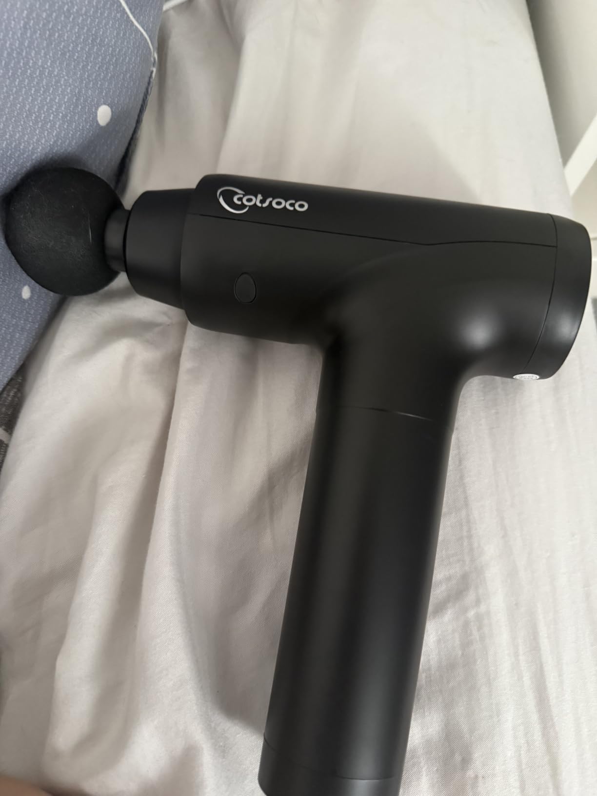 cotsoco Massage Gun with Heat Head, Deep Tissue, 20 Speeds, Silent Brushless Motor customer photo 1