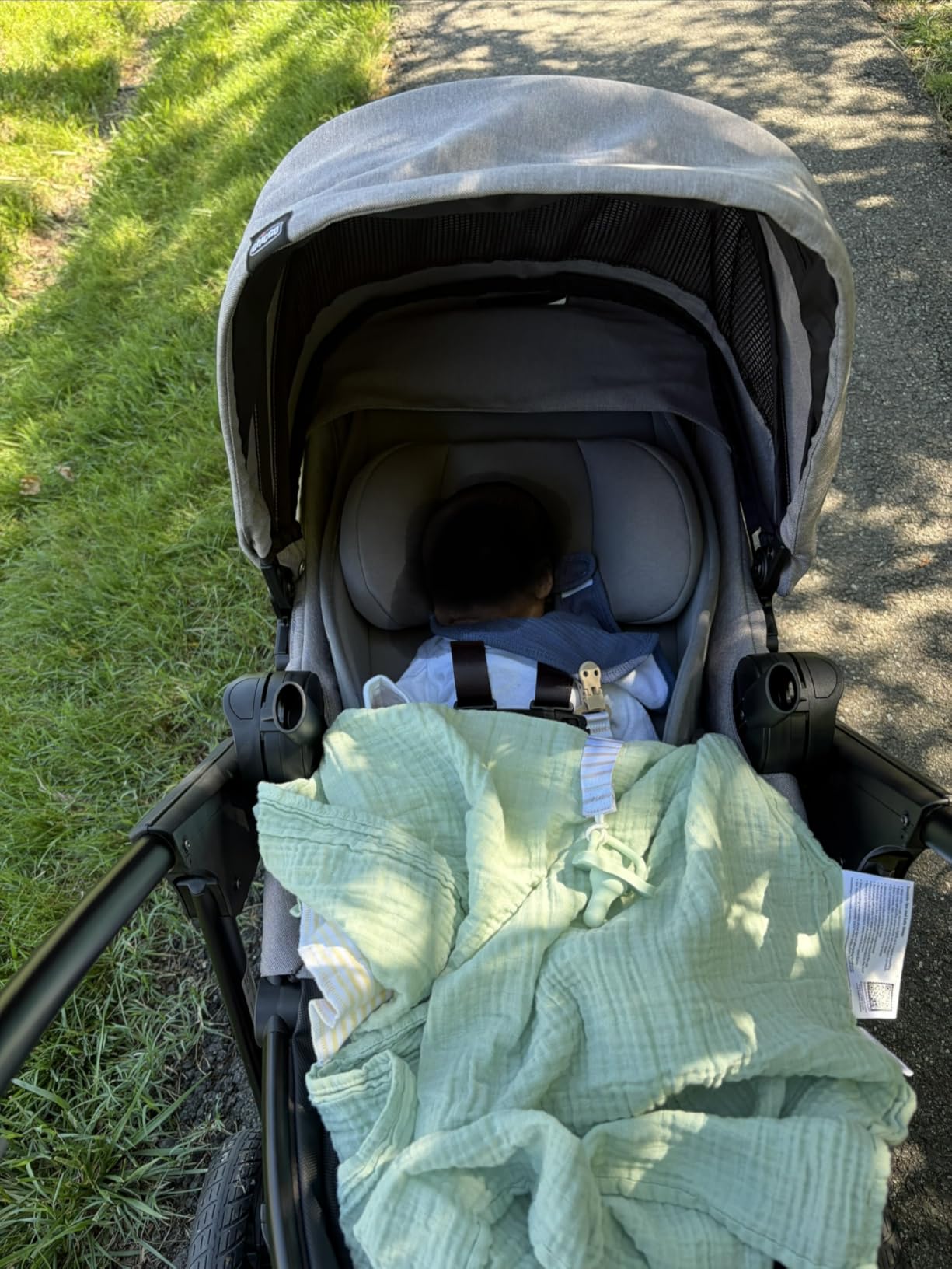 Chicco Corso LE ClearTex Modular Travel System, Corso LE Modular Stroller with KeyFit Max ClearTex Infant Car Seat and Base, Tidal/Blue customer photo 1