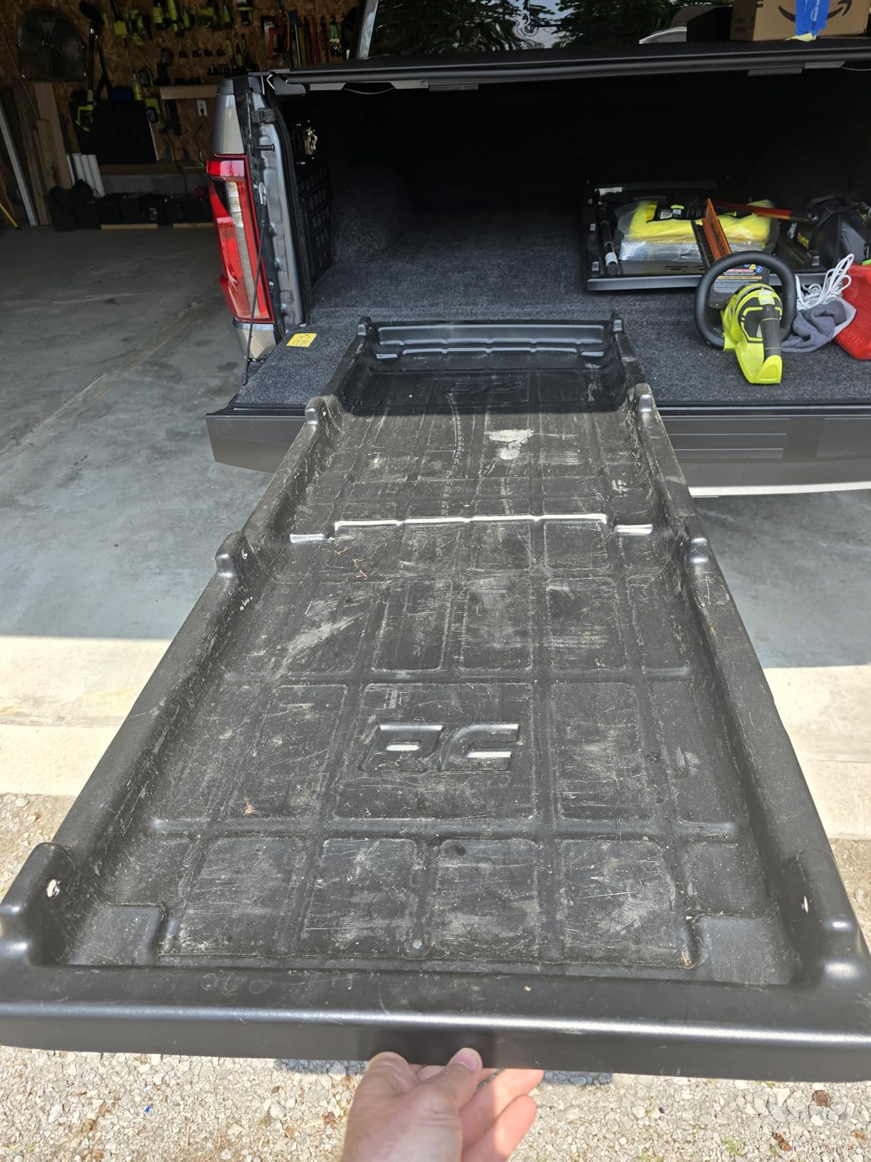 Slide-Out Truck Bed Cargo Tray HDPE Lightweight (5.2FT+ Bed ONLY) | for Ford F150 Chevy Silverado GMC Sierra Dodge Ram Toyota Tundra Sliding Organizer Trolley System Accessories customer photo 1