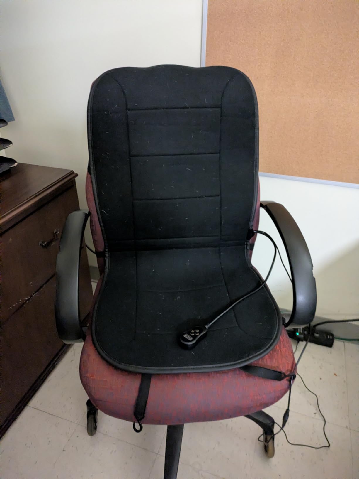 MAXCOM Heated Seat Cushion for Office Chair-Heating Pad for Back Lumbar Hip Thigh with 7 Temp Levels & Auto Shutoff customer photo 1