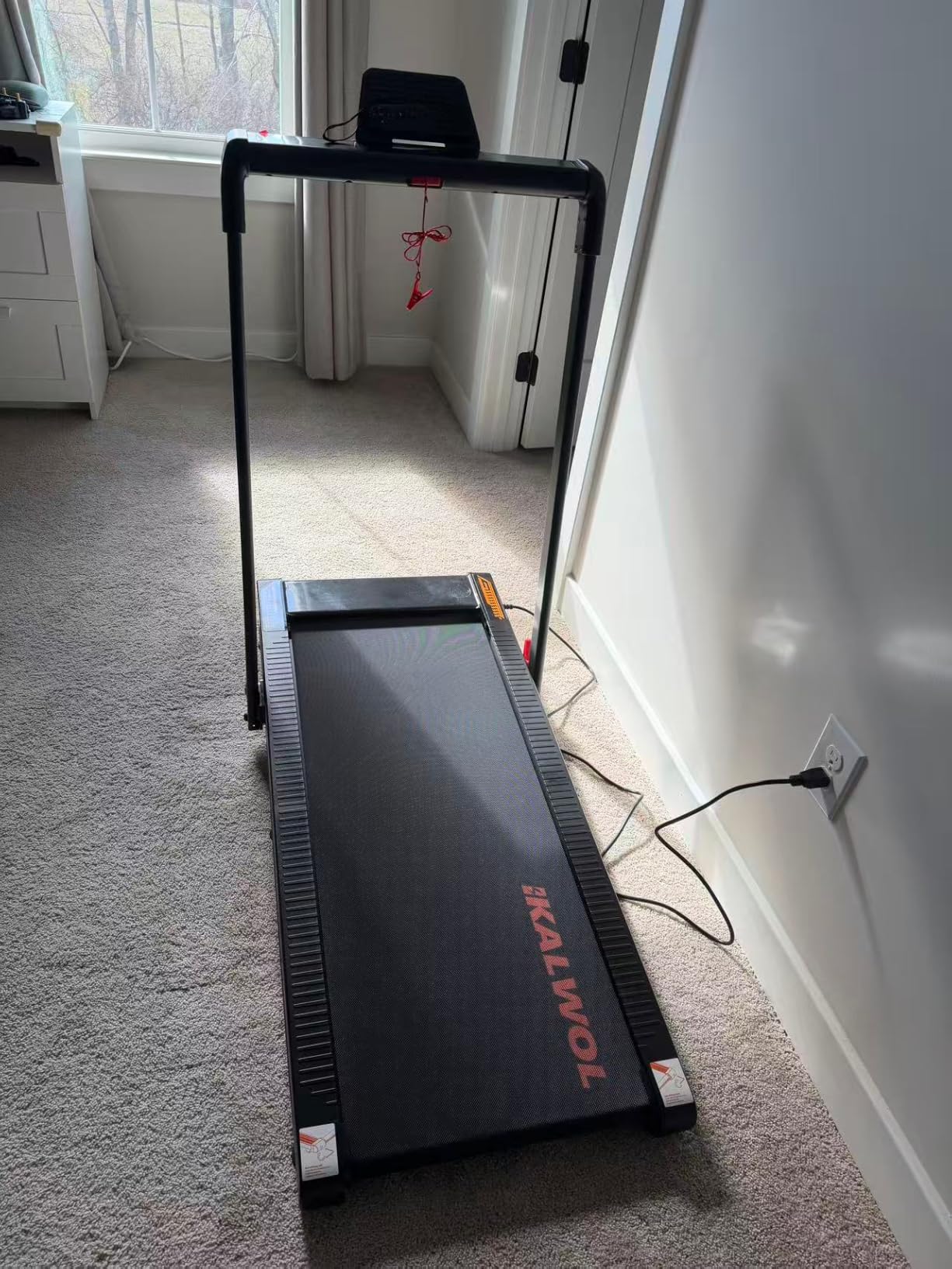 Treadmill with Speaker, 6-in-1 7.5MPH Foldable Treadmill for Home with App Compatible, Walking Pad with 10% Incline, LED Display, 3.0HP Brushless Drive, 350 LB Weight Capacity, 12 HIIT Programs customer photo 1