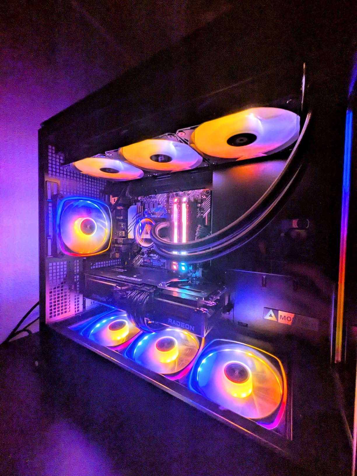 Montech LightFlow ARGB 240mm AIO CPU Liquid Cooler, Infinity Mirror, Black customer photo 1