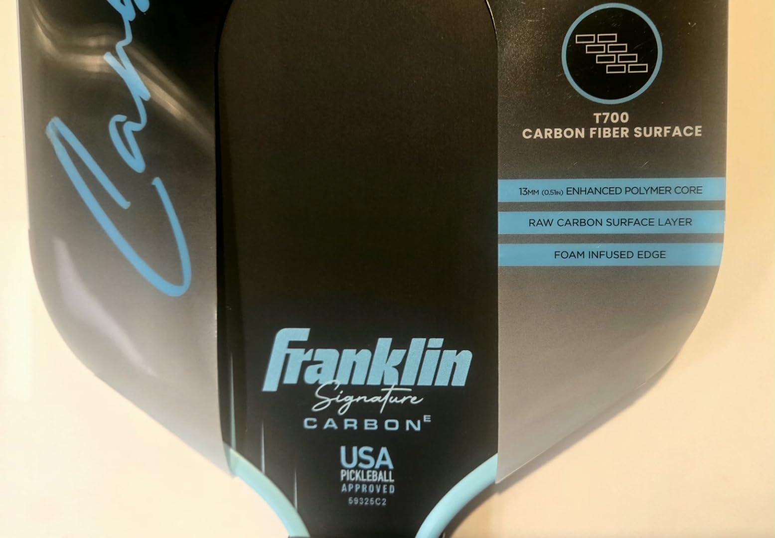 Franklin Sports Signature Carbon Pickleball Paddle 13mm Elongated - Green customer photo 2