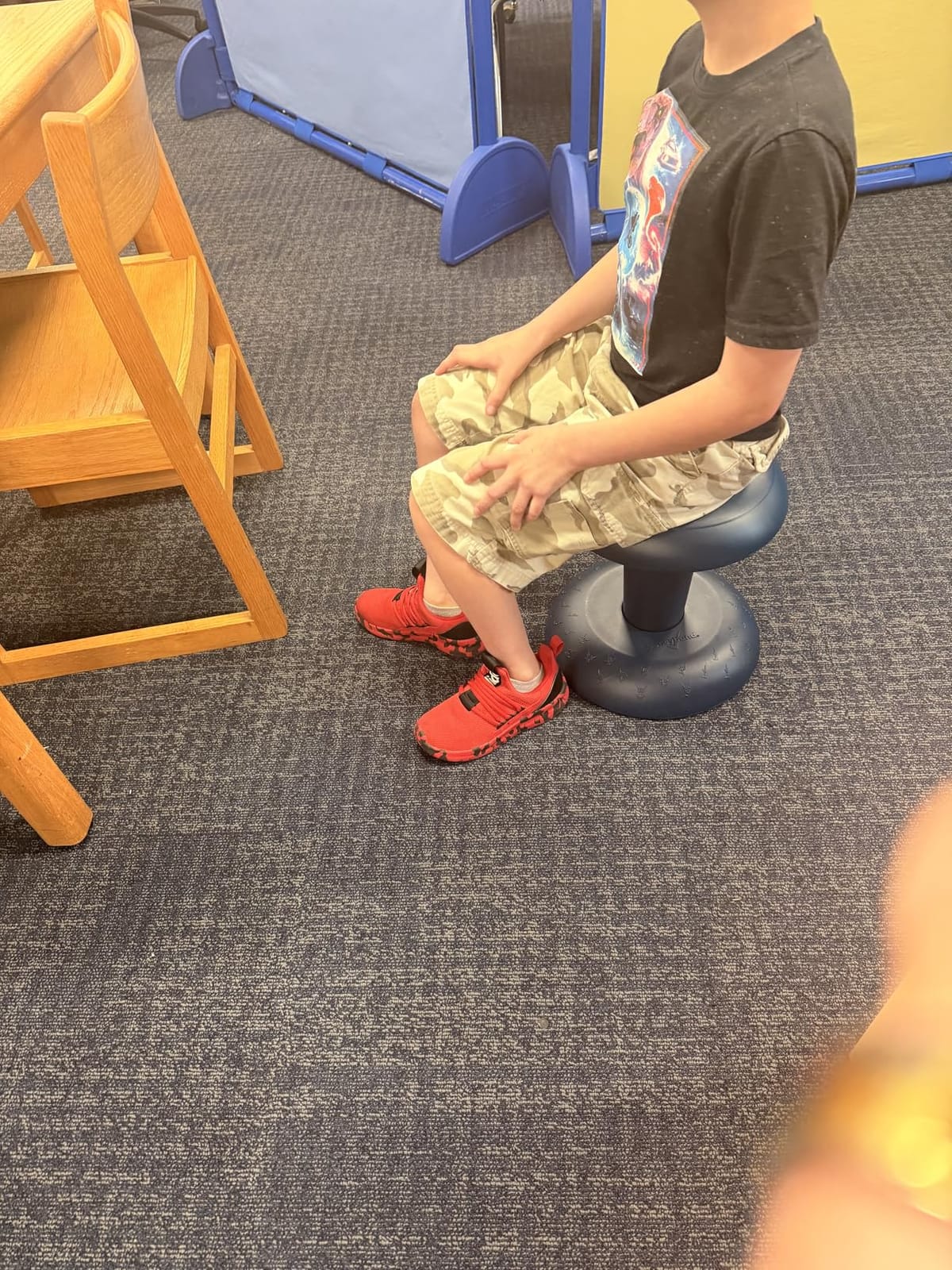 Bouncyband Wobble & Twist Stool Chair - Rotating, Tilting Next Generation | Wobble Seat with Non-Slip Bottom Improves Focus in Classroom & At Home - 15