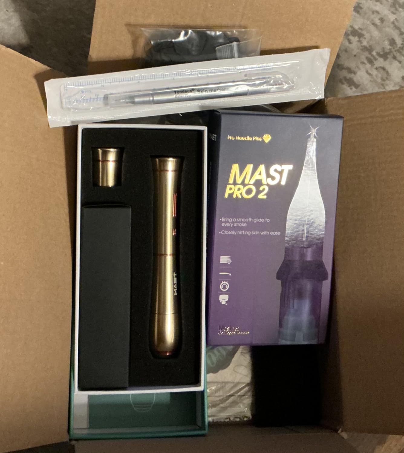 Mast Tattoo P40 Cordless PMU Machine, 2.5mm Stroke Permanent Makeup Pen | Mcore Coreless Motor, 120g Lightweight, Battery and RCA Dual Power, 20 Cartridge Needles Eyebrows Lips Eyeliner Black customer photo 1