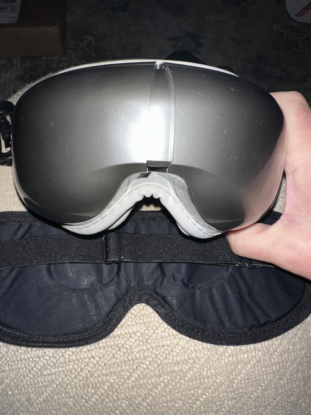 BOB AND BRAD Eye Massager with Heat and Cooling Voice Control, Birthday Gift for Women Men Mom, FSA Eligible HSA, Temple Massage, Heated Eye Mask for Migraines & Dry Eyes Relief customer photo 2