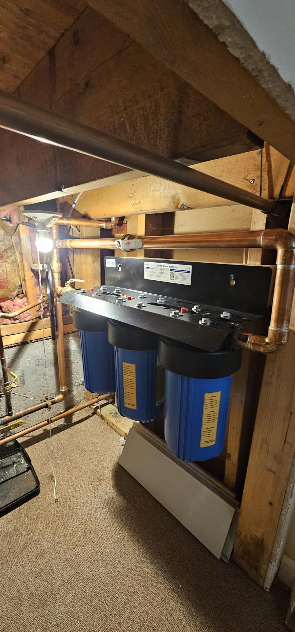 iSpring Iron, Manganese, H2S Whole House Water Filter System | Also Reduces Lead, Mercury, Chlorine, Sediments, 1-Inch Inlet/Outlet, Up to 12 Months or 50K Gallons, Model: WGB31B-MKS customer photo 2