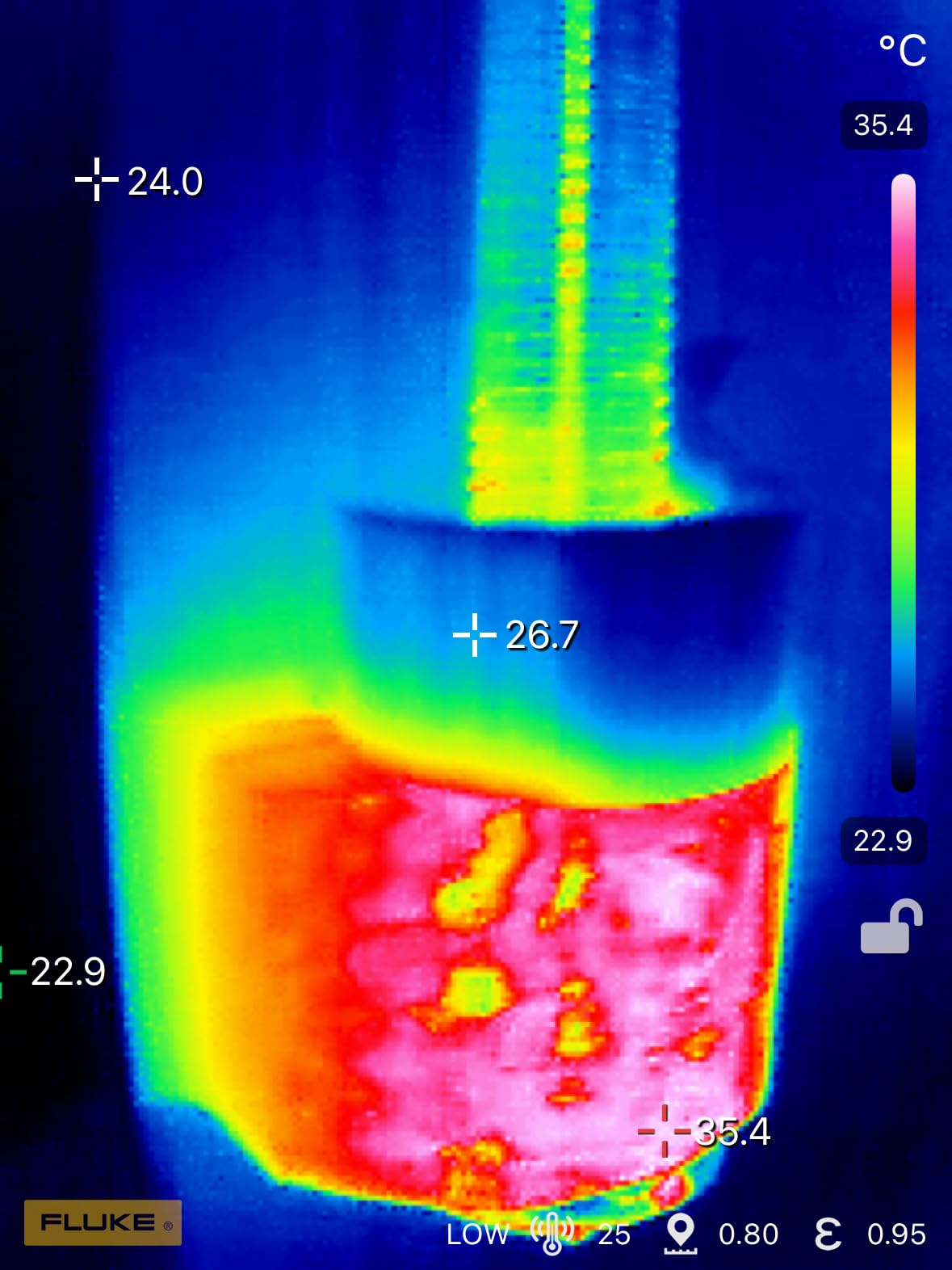 Fluke TC01C 25Hz - iSee Mobile Thermal Camera for iOS Smartphones Type C, Temperature Range up to 1022°F customer photo 1