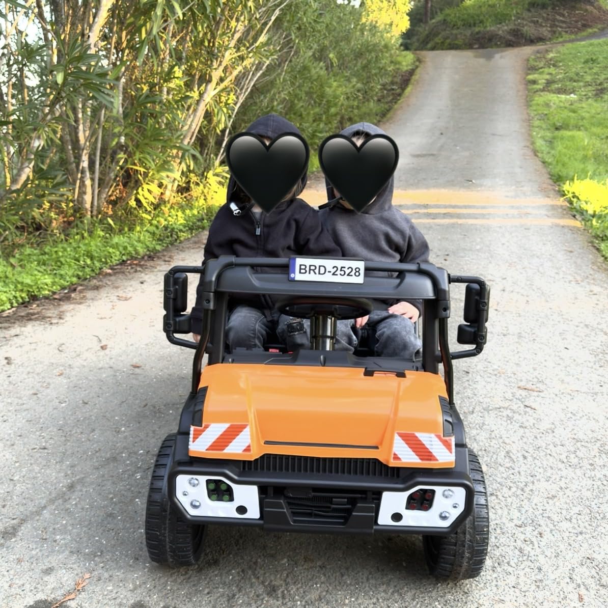 MINIATURE MOTORS 24V Kids Ride On Dump Truck Car, 2X55W Motors, 3.7mph Max Speed, Electric Dump Bed, Shovel, Remote Control, Bluetooth Music, Toddlers Construction Vehicles Gift for Boys Girls-Yellow customer photo 2