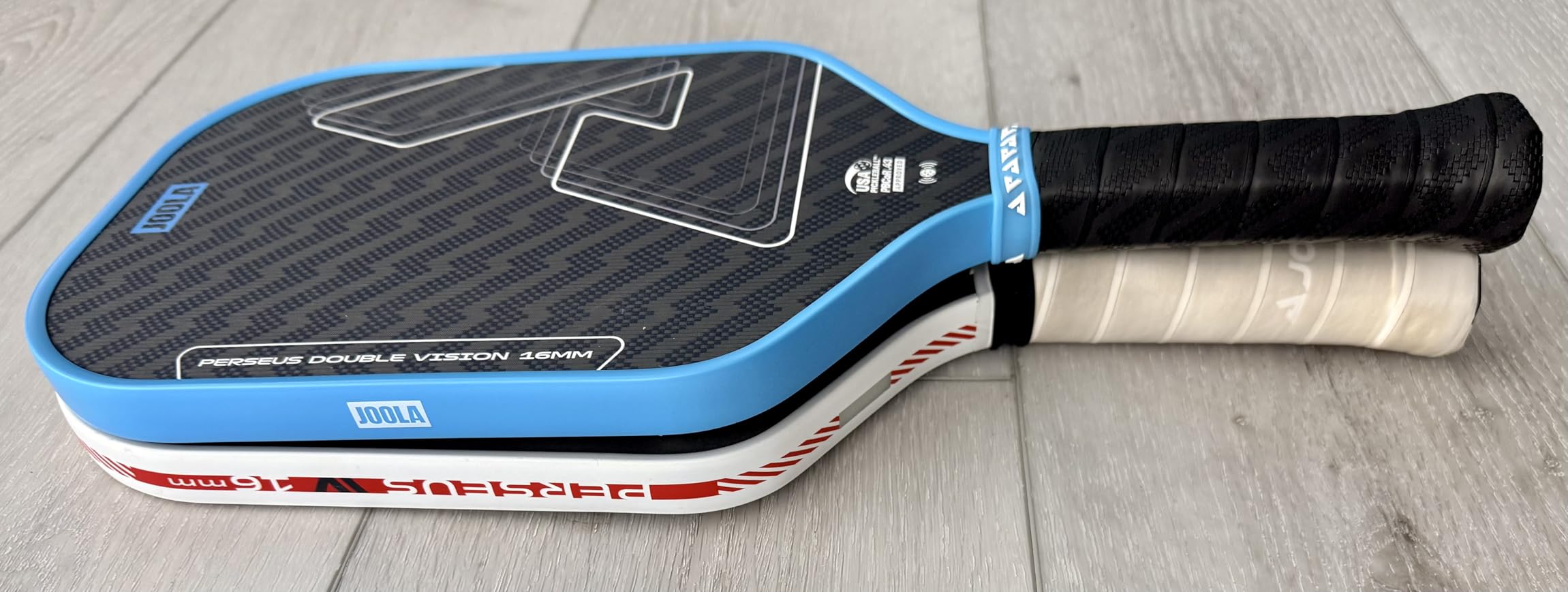 Six Zero Double Vision 16mm Pickleball Paddle - Signature and Standard Shape - Aramid Surface for Softer Responsive Touch - SK Film for Reduced Vibration - USAP Approved - NFC Chip Enabled customer photo 2