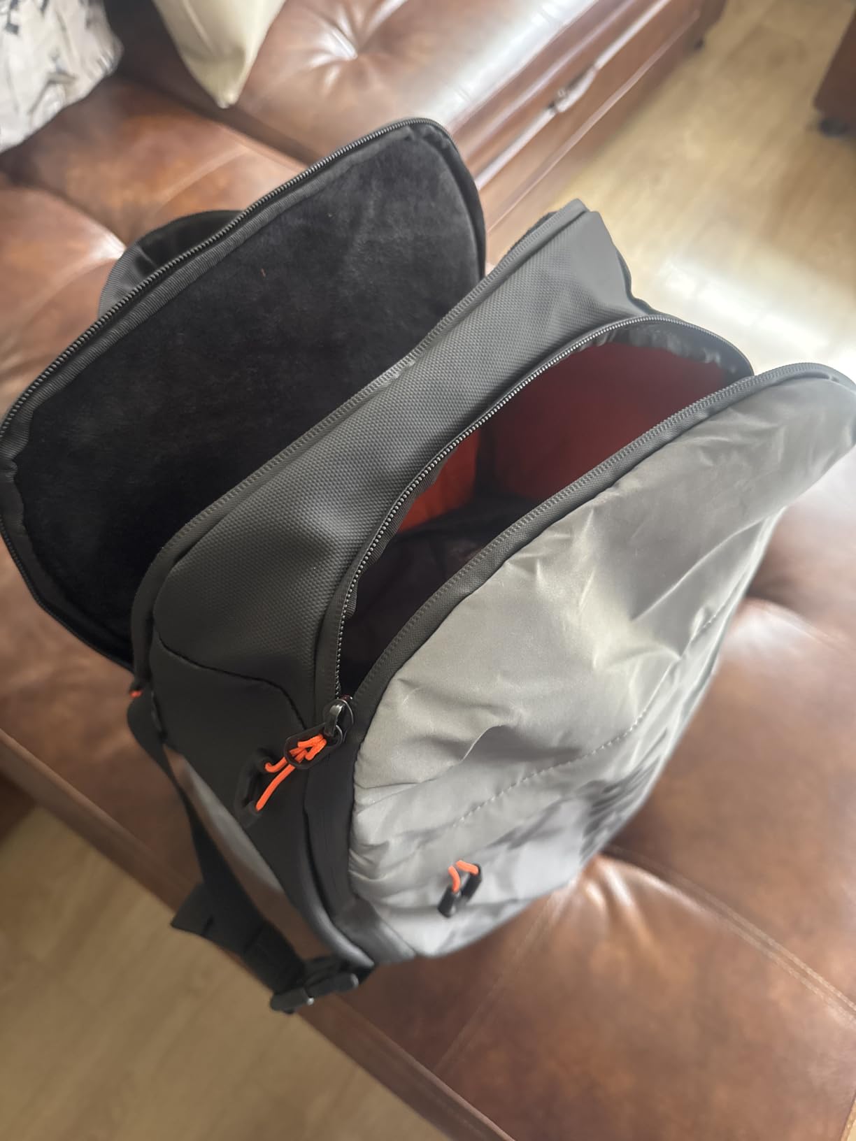 Motorcycle Helmet Backpack with Helmet Rain Cover, Waterproof 1680D Oxford Fabric, Reflective Strips & Laptop Compartment for Long Distance Travel, Commuting, Work & Gym customer photo 1