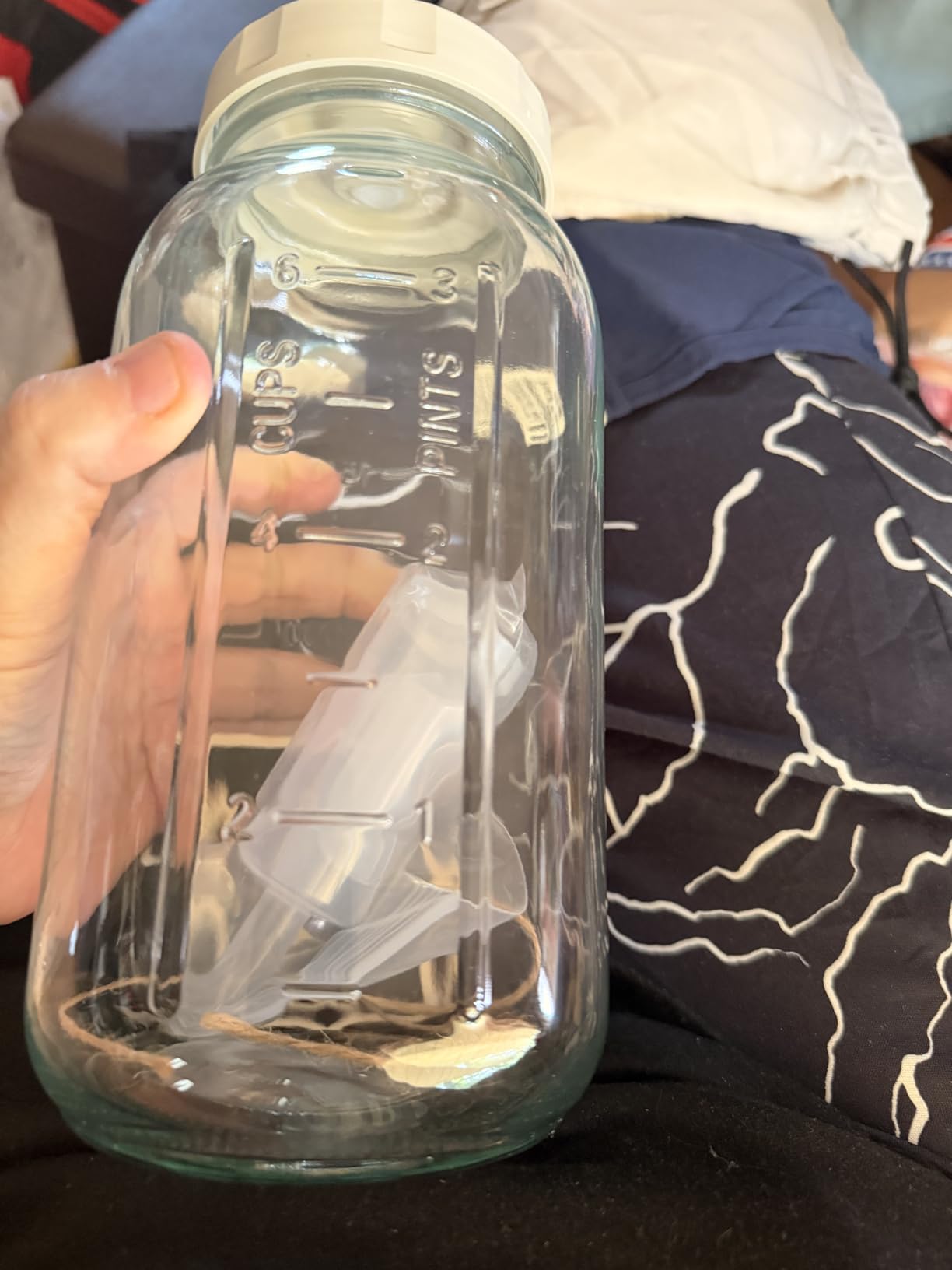 4-Pack Mason Jar Fermentation Kit With Four 32 Oz Jars And Plastic Lids | Complete Kit With Airlocks, Silicone Rings, Grommets, And Glass Weights For Simple Fermenting, Ideal For Beginners. customer photo 1